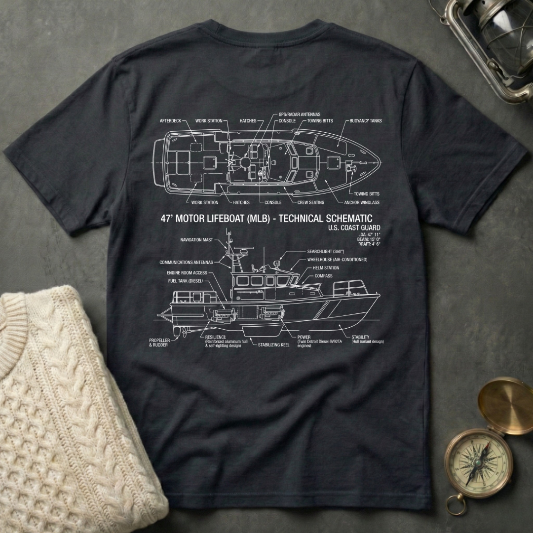 47' MLB · Technical Schematic T-Shirt