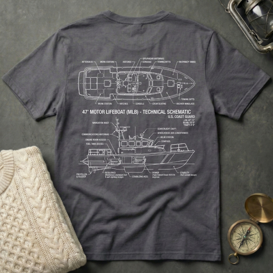 47' MLB · Technical Schematic T-Shirt