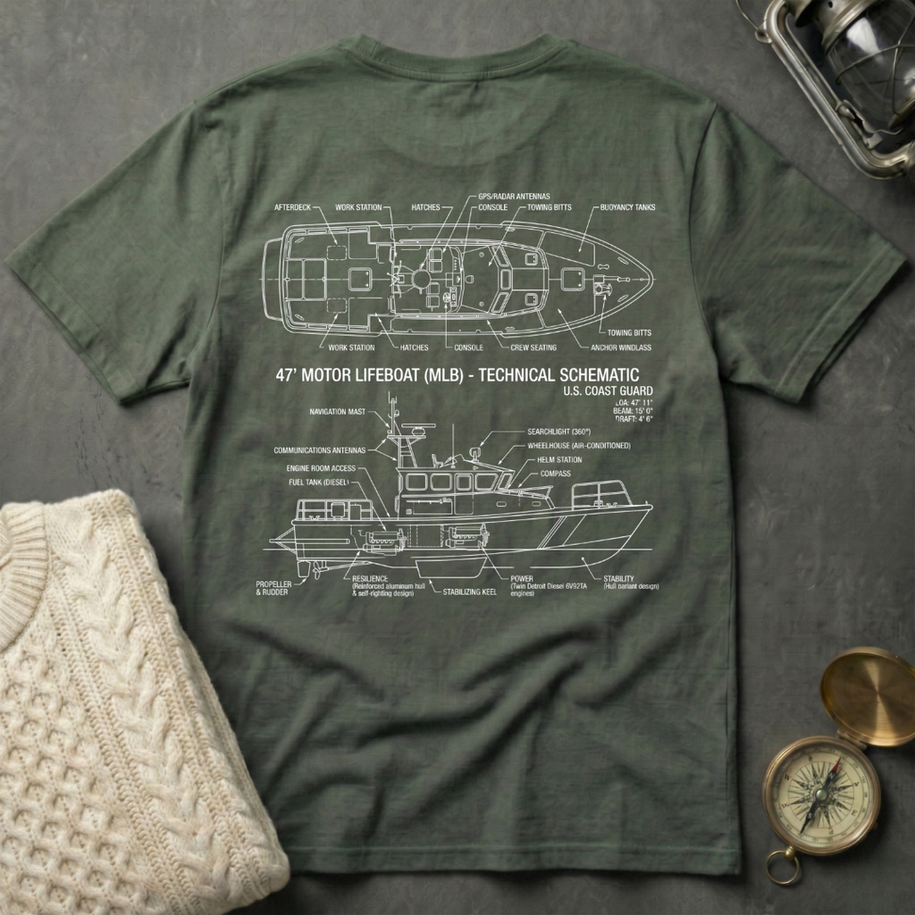 47' MLB · Technical Schematic T-Shirt