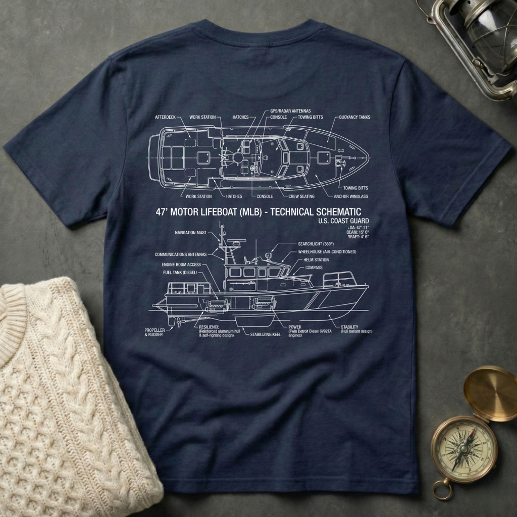 47' MLB · Technical Schematic T-Shirt