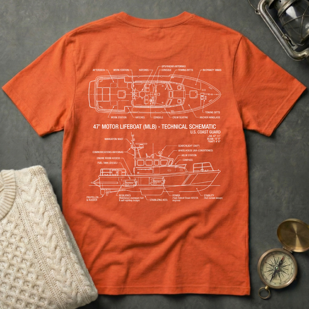 47' MLB · Technical Schematic T-Shirt