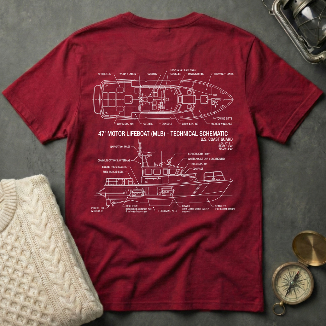 47' MLB · Technical Schematic T-Shirt