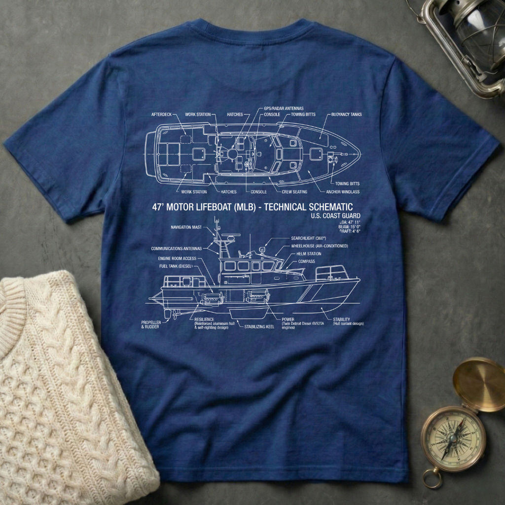 47' MLB · Technical Schematic T-Shirt
