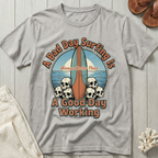 A Bad Day Surfing - Surfboard Skull Pile T-Shirt