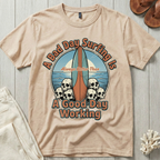 A Bad Day Surfing - Surfboard Skull Pile T-Shirt