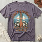 A Bad Day Surfing - Surfboard Skull Pile T-Shirt