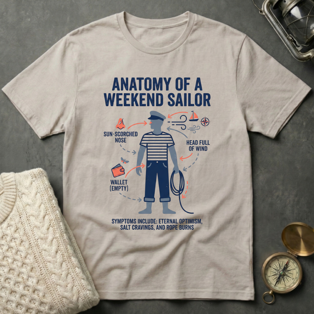 Anatomy of a Weekend Sailor T-Shirt