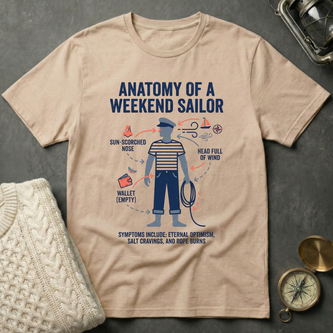 Anatomy of a Weekend Sailor T-Shirt