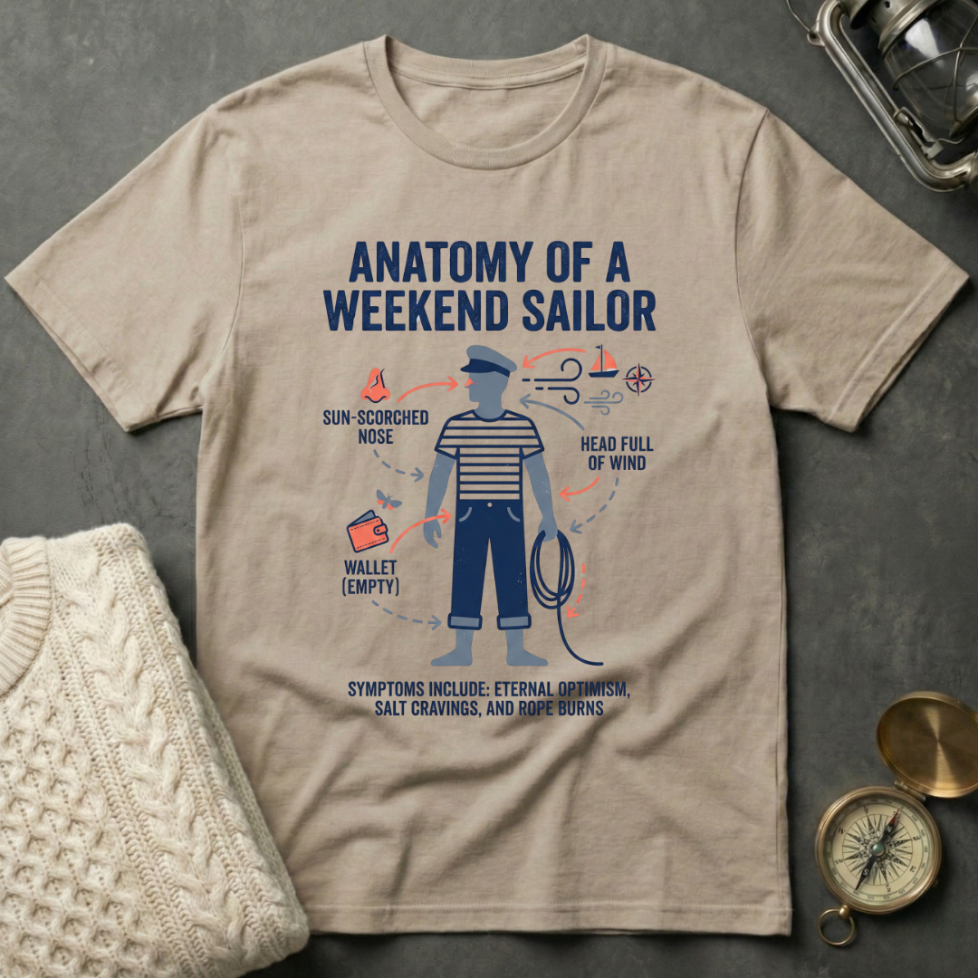 Anatomy of a Weekend Sailor T-Shirt