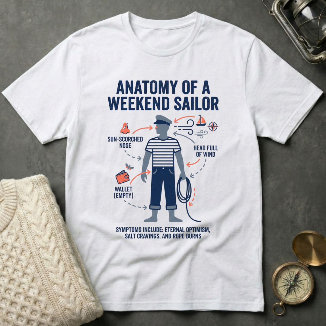 Anatomy of a Weekend Sailor T-Shirt