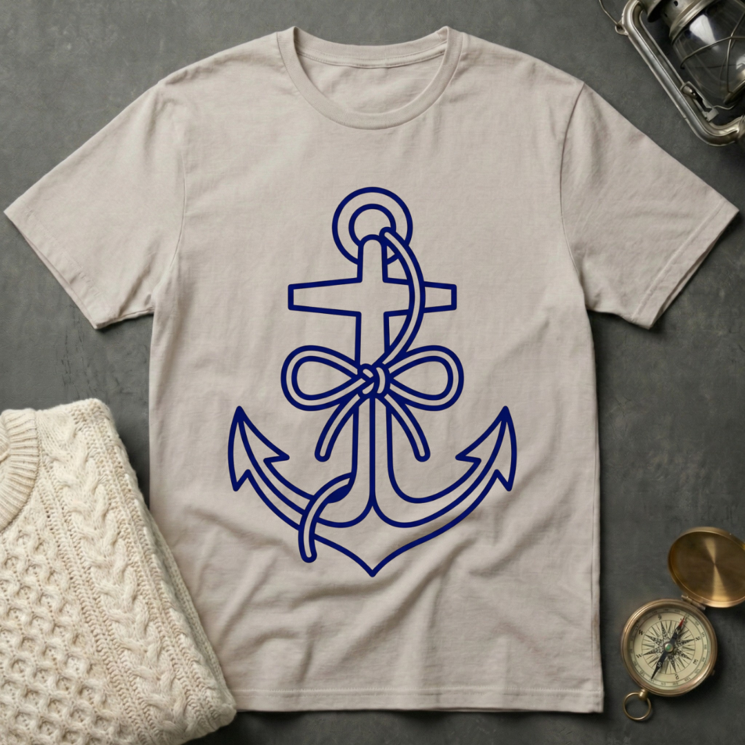 Anchor Bow - Line Art T-Shirt