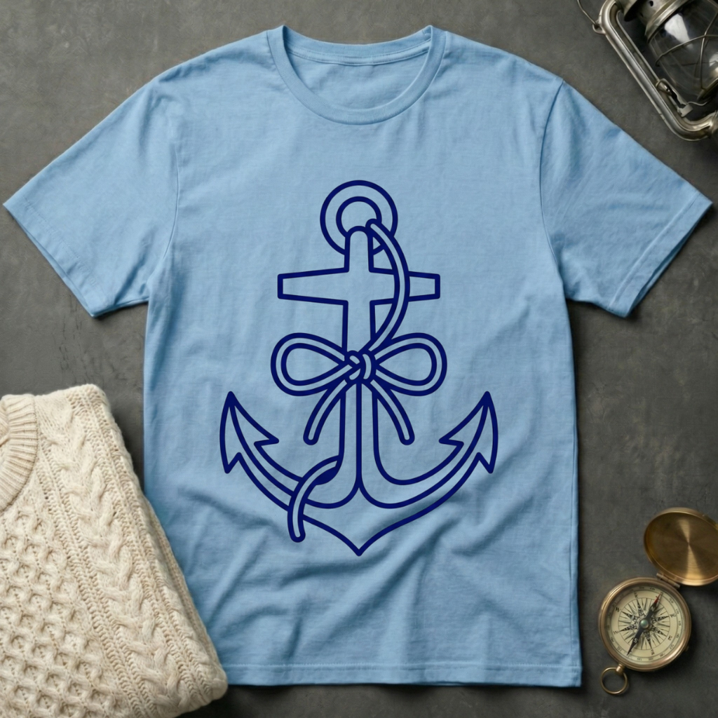 Anchor Bow - Line Art T-Shirt