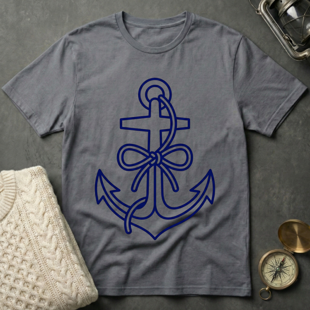 Anchor Bow - Line Art T-Shirt