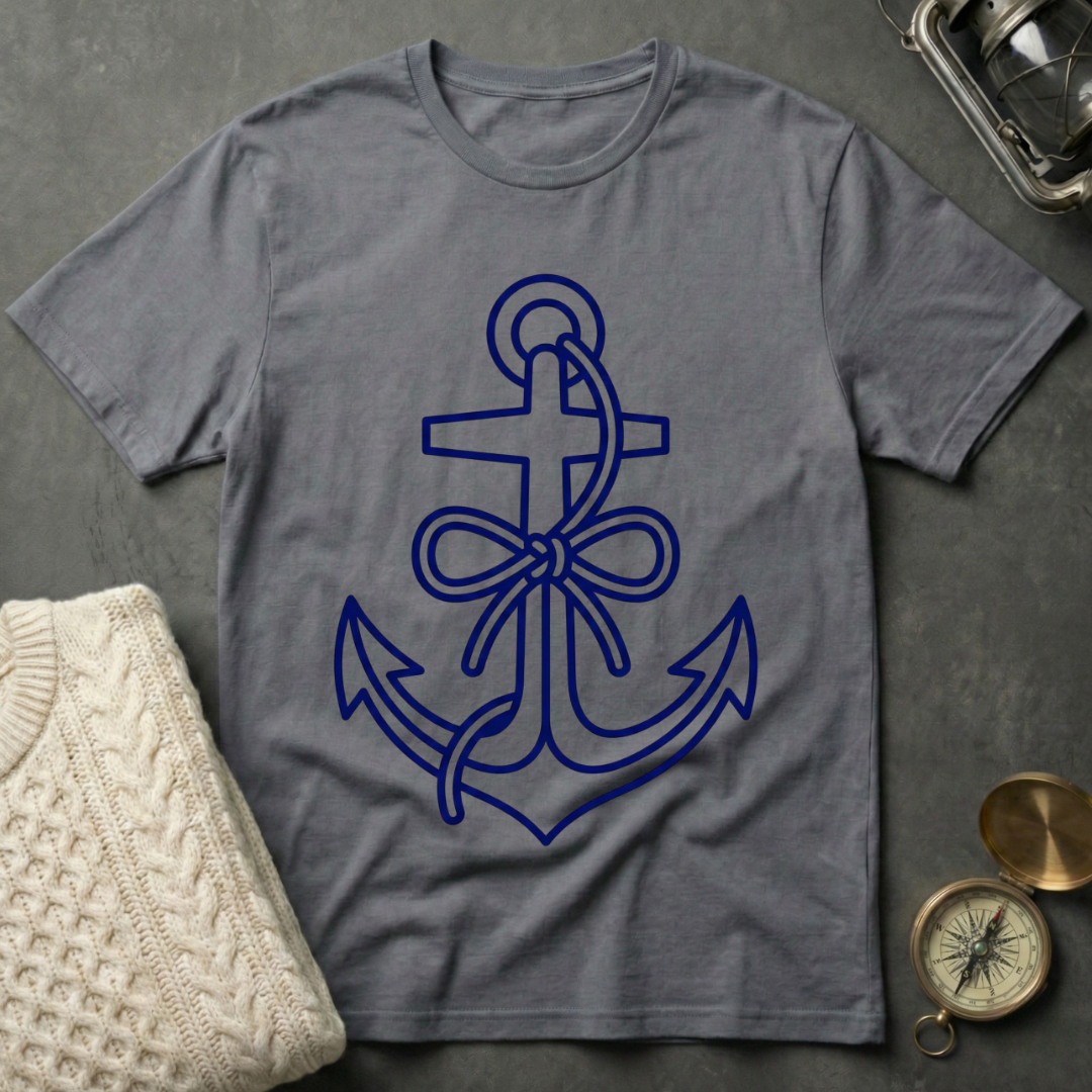 Anchor Bow - Line Art T-Shirt