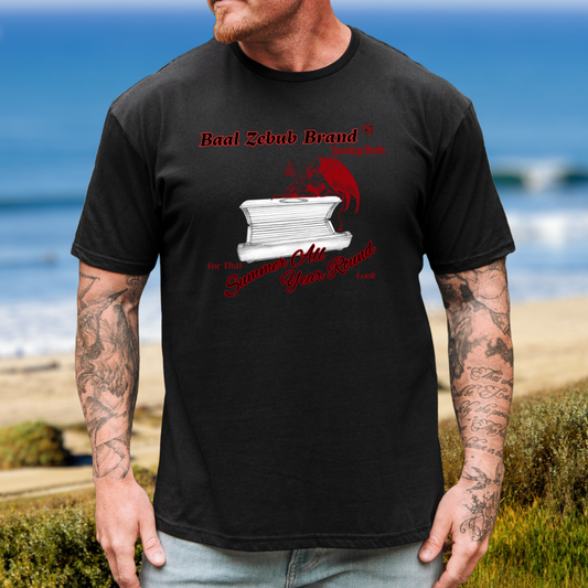 Baal Zebub Brand Tanning Beds T-Shirt