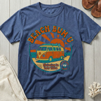 Beach Bum U - Distressed Groovy Retro T-Shirt