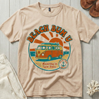 Beach Bum U - Distressed Groovy Retro T-Shirt