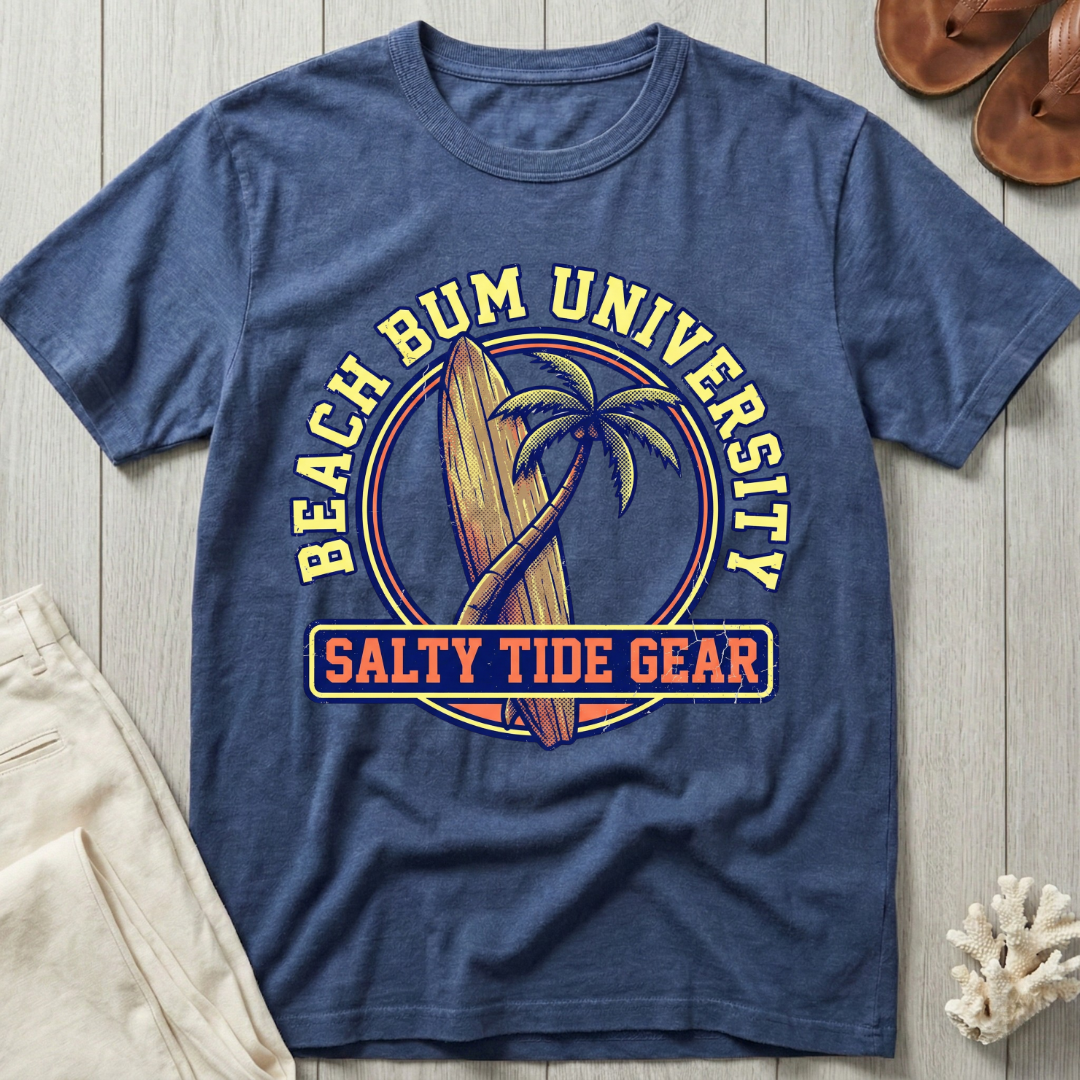 Beach Bum University · Salty Tide Gear T-Shirt