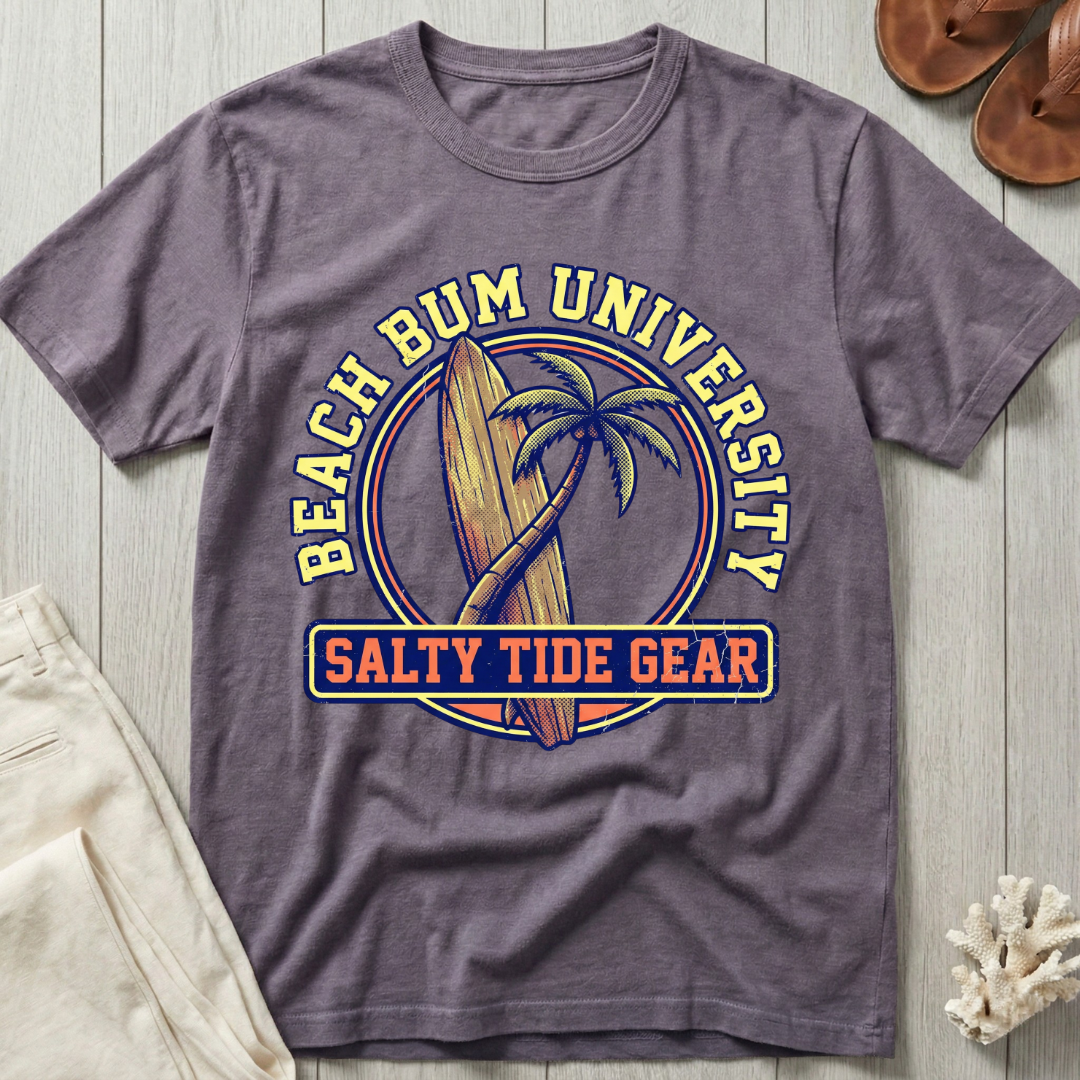Beach Bum University · Salty Tide Gear T-Shirt