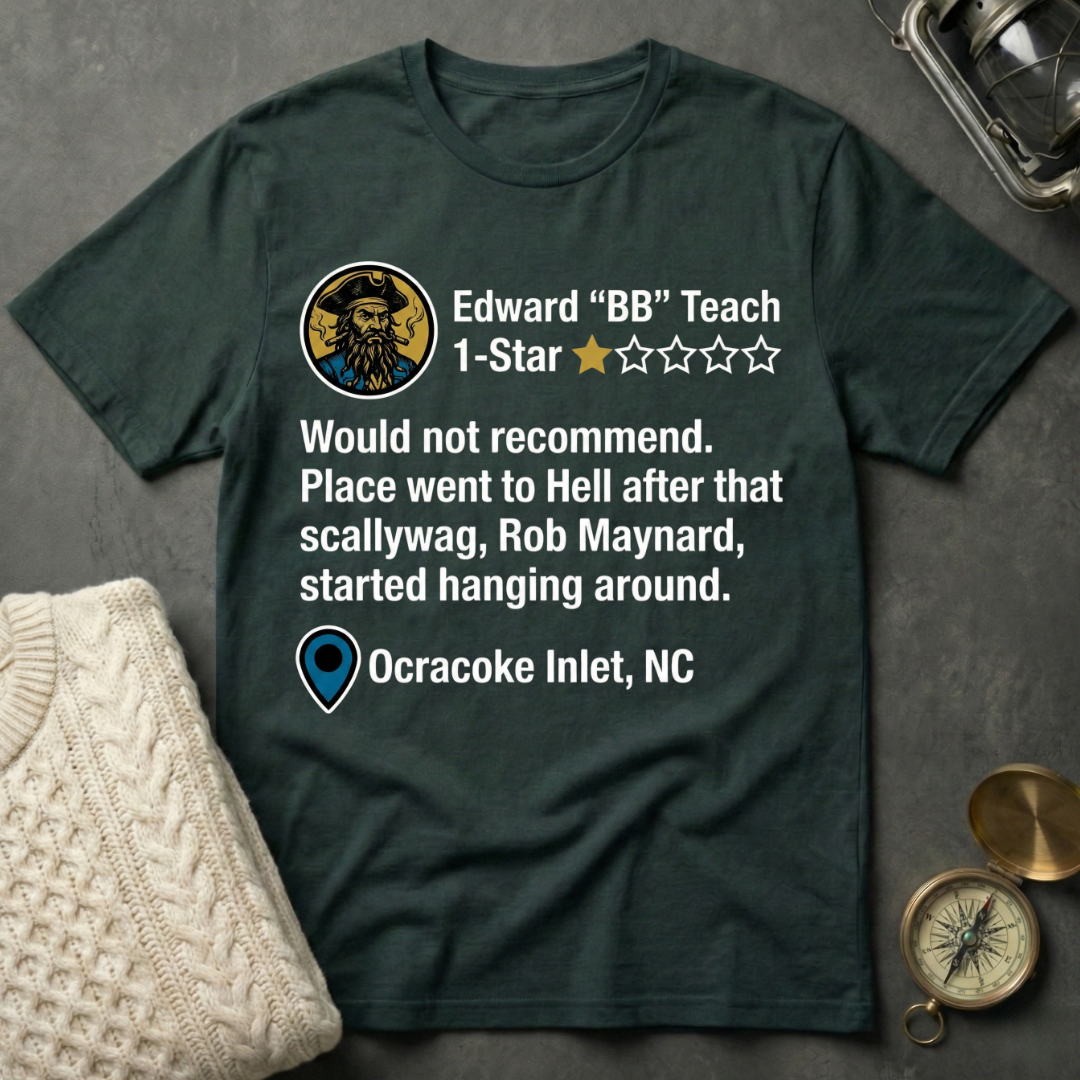 Blackbeard's Ocracoke Inlet Review T-Shirt