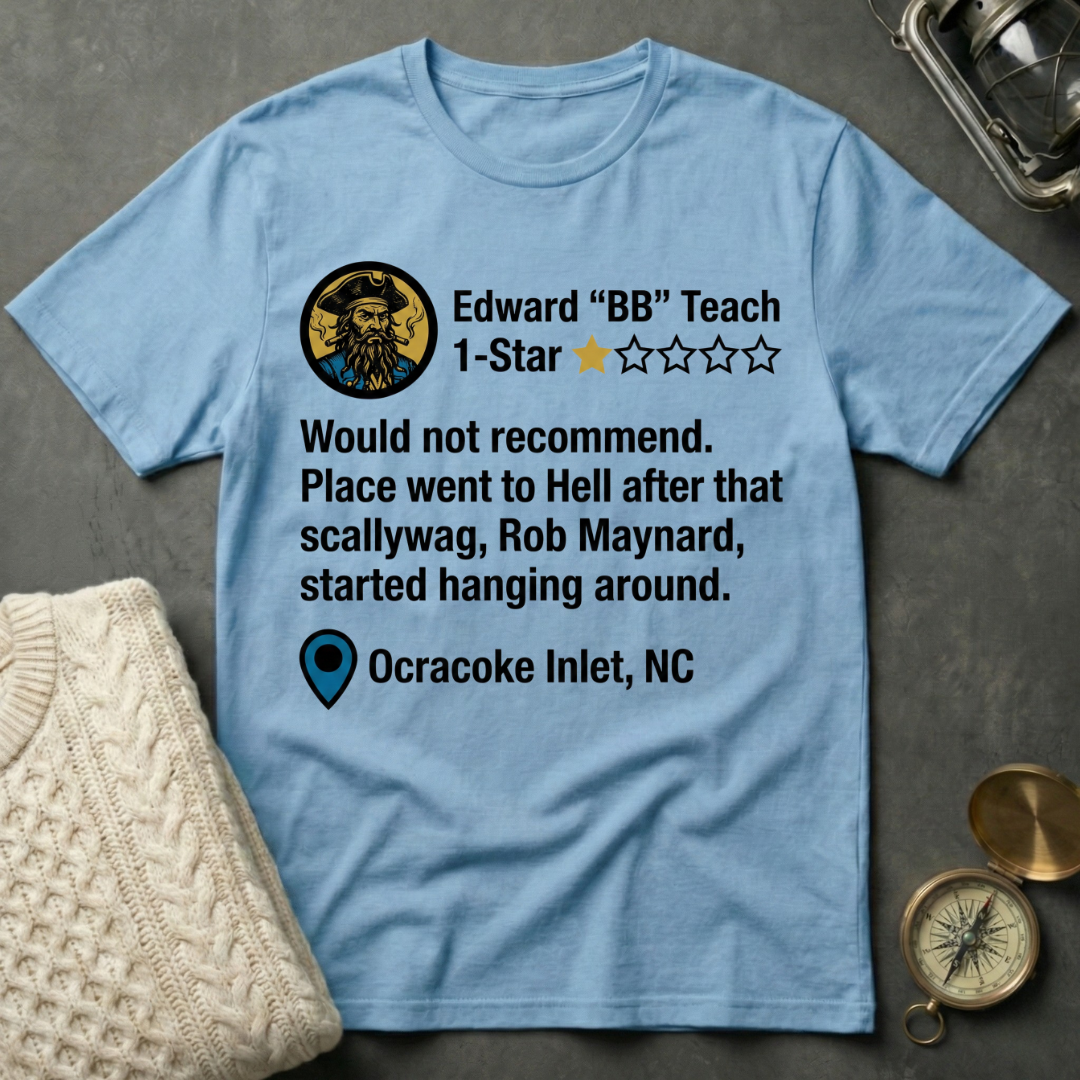 Blackbeard's Ocracoke Inlet Review T-Shirt