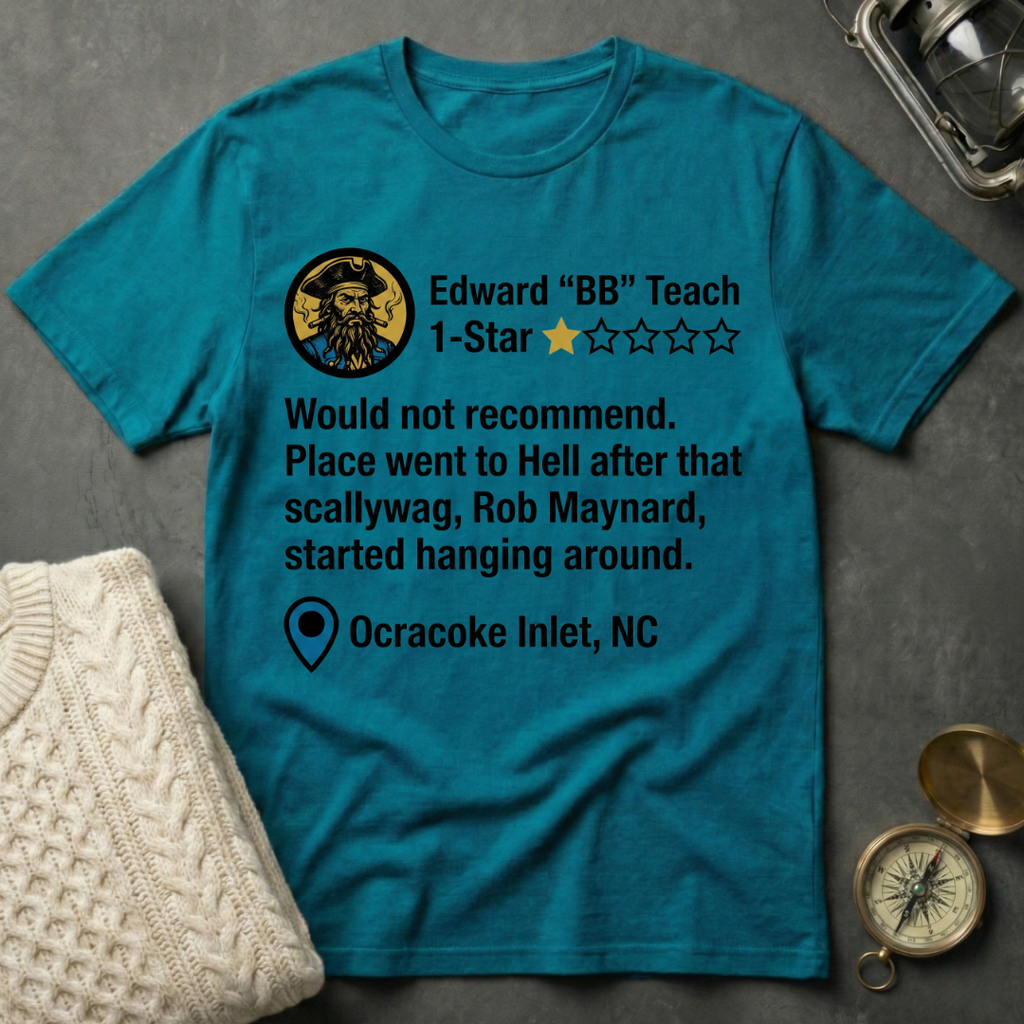 Blackbeard's Ocracoke Inlet Review T-Shirt