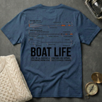 Boat Life - Oar Technical Illustration T-Shirt