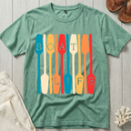 Boat Life Oar Pattern T-Shirt