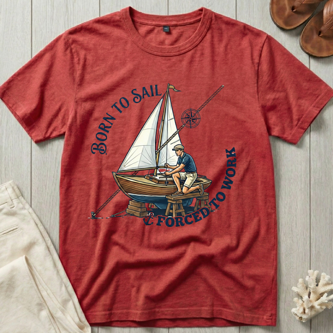 Born to Sail · Forced to Work T-Shirt