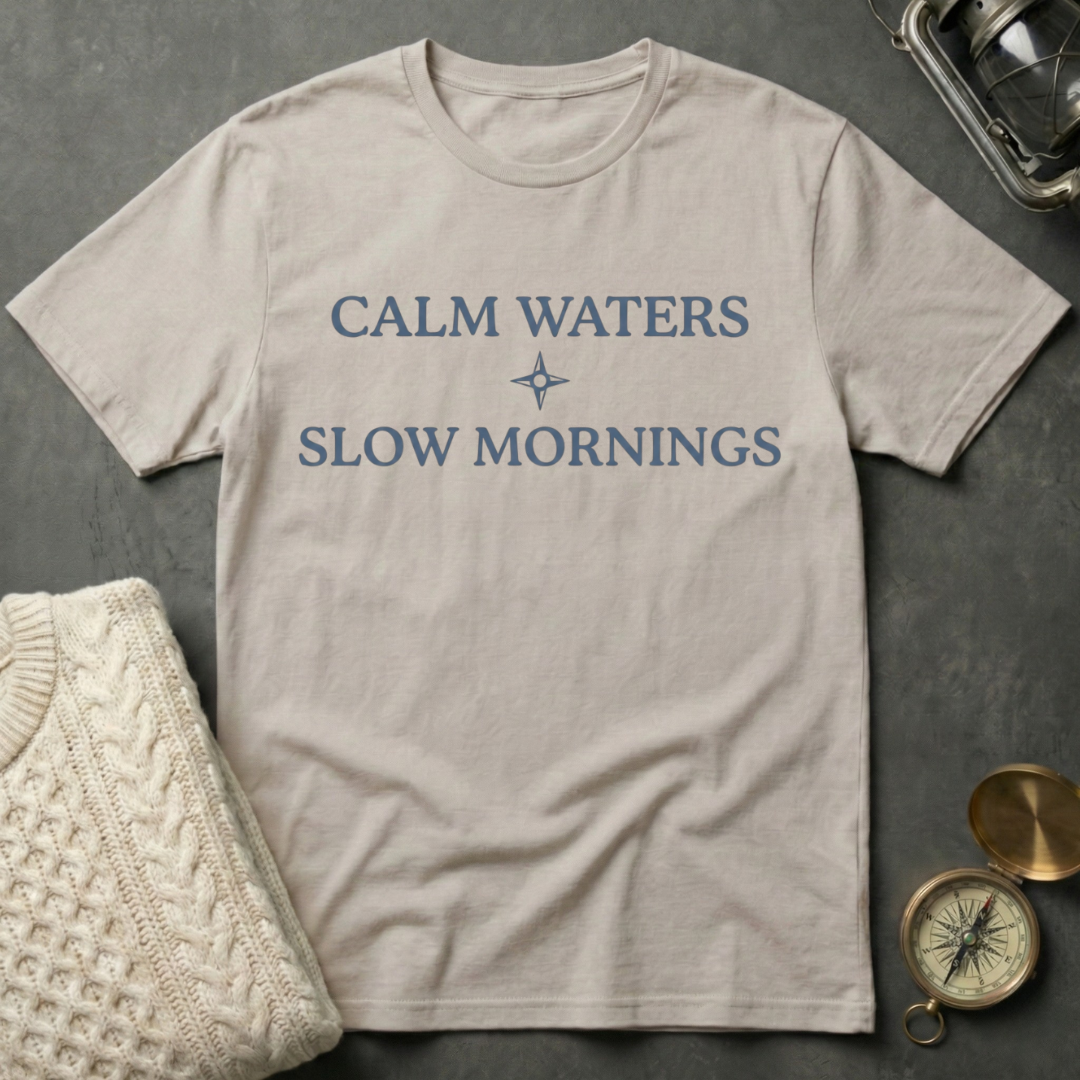 Calm Waters · Slow Mornings T-Shirt