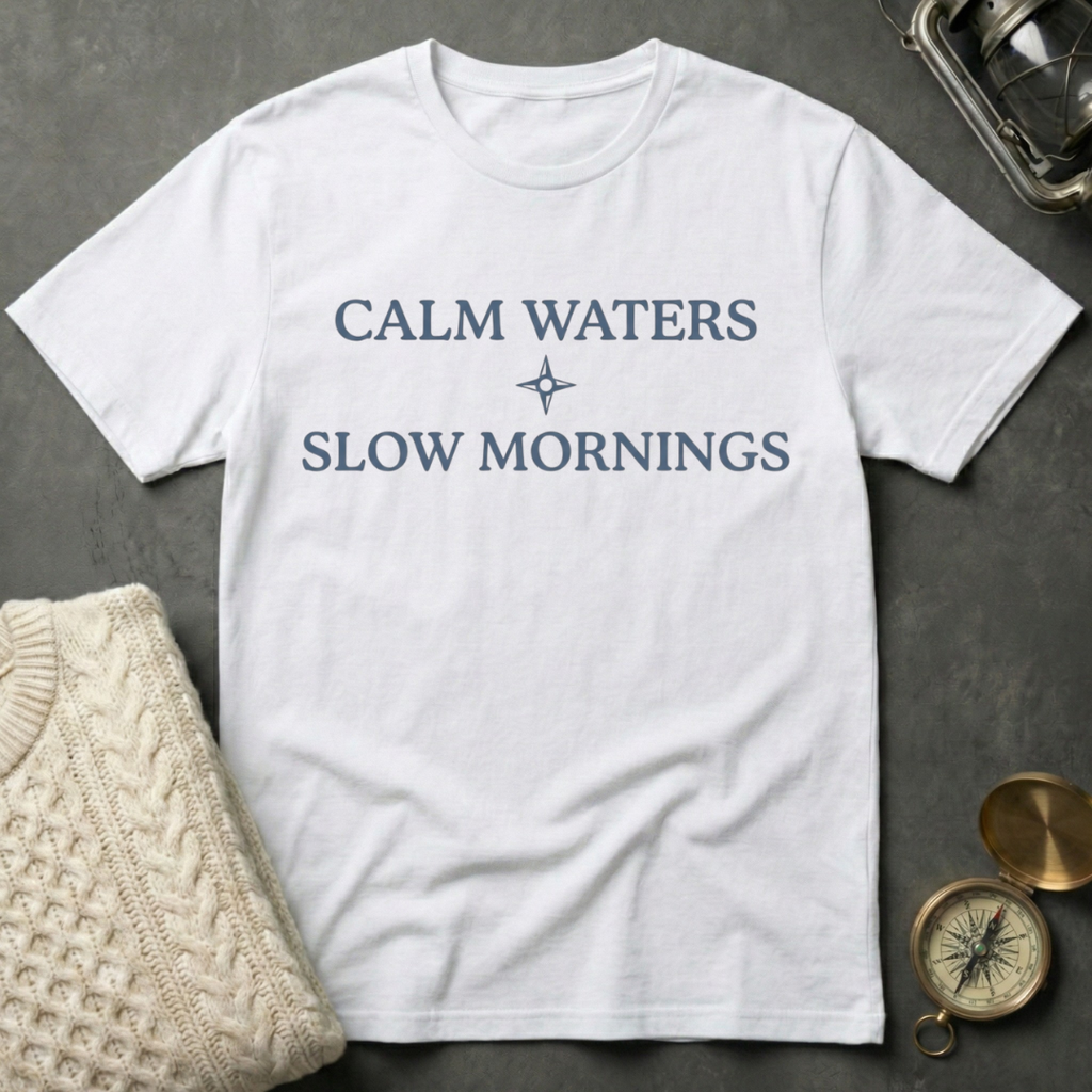Calm Waters · Slow Mornings T-Shirt