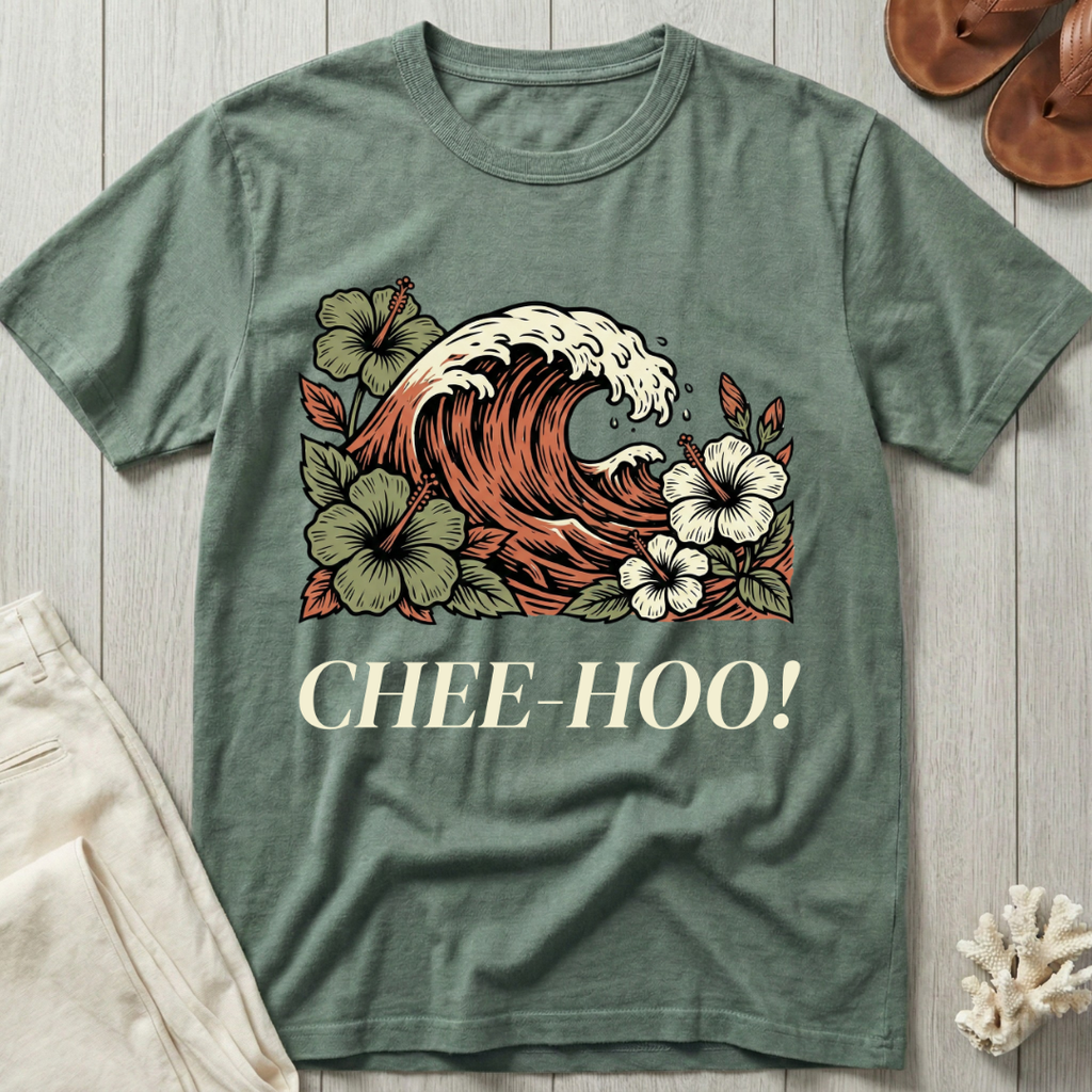 Chee-Hoo! - Big Wave T-Shirt