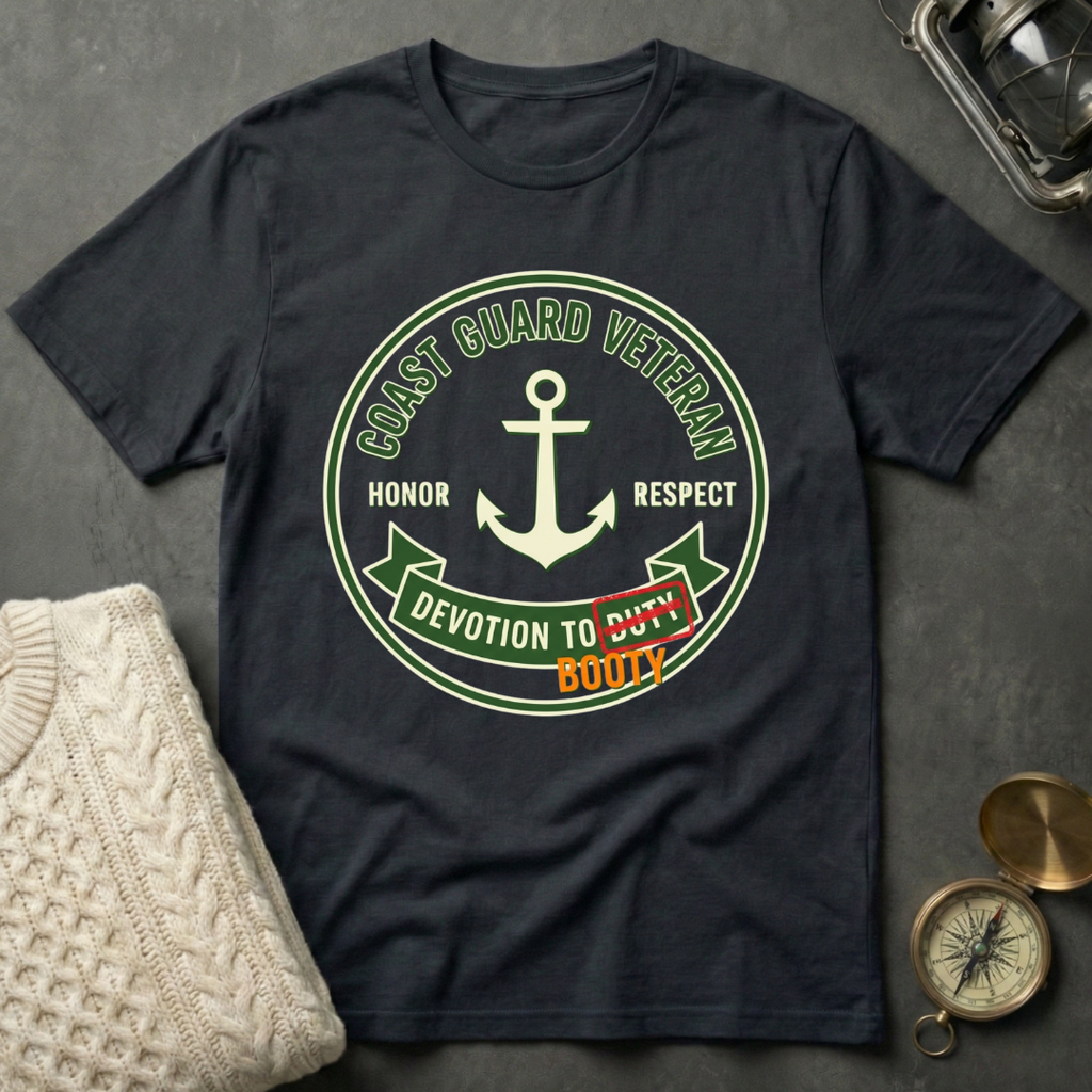 Coast Guard Veteran Core Values - Emblem T-Shirt