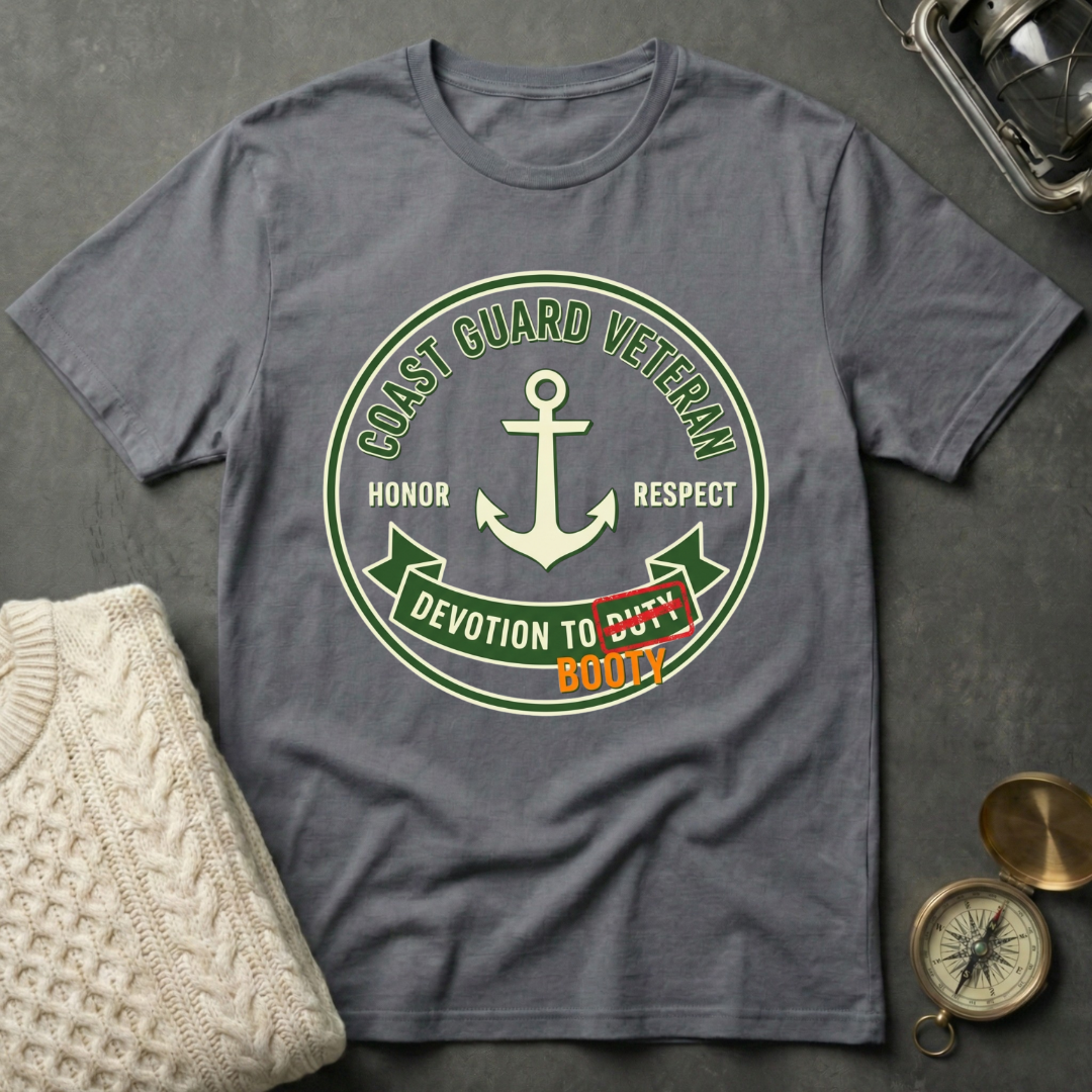 Coast Guard Veteran Core Values - Emblem T-Shirt