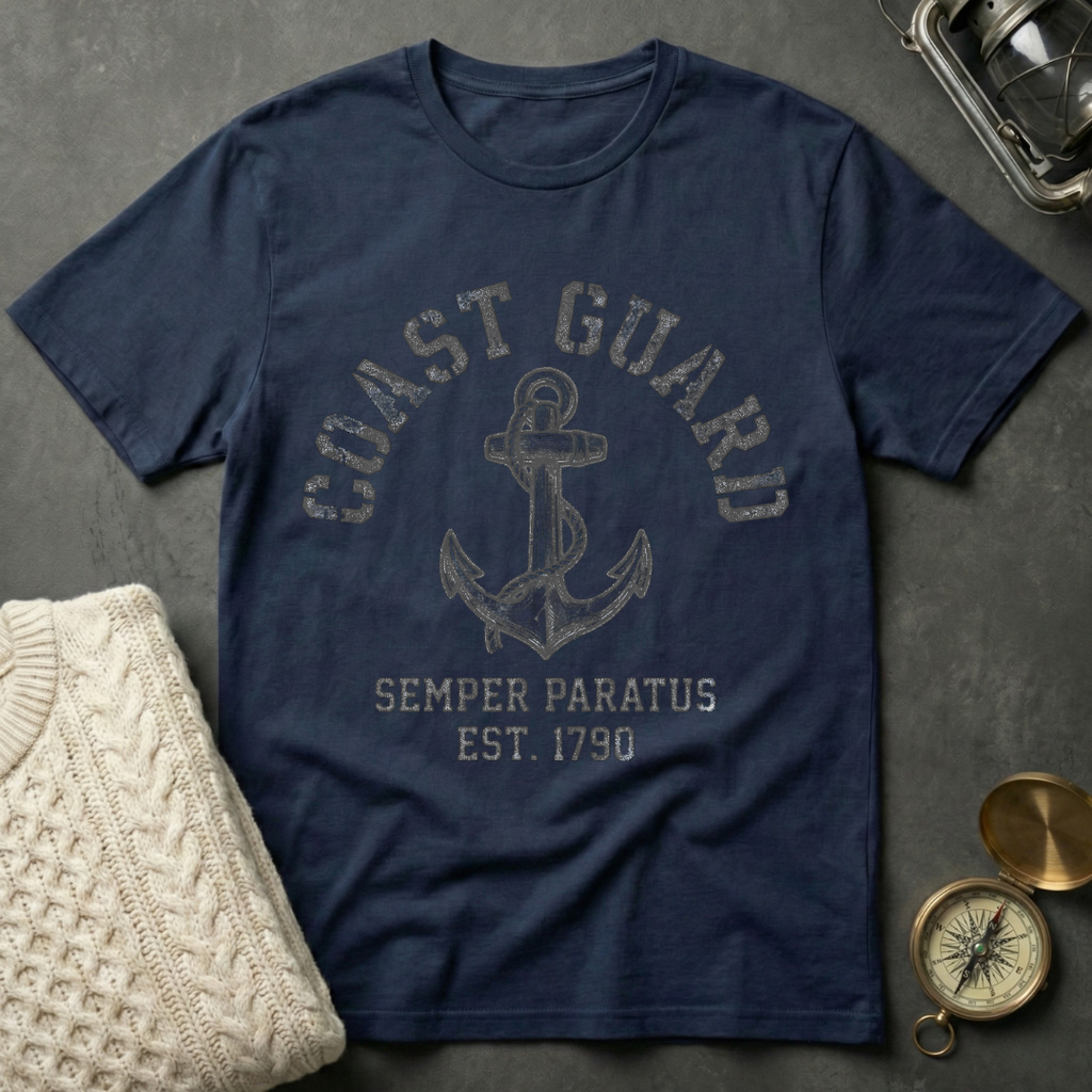 Coast Guard · Semper Paratus - Anchor T-Shirt