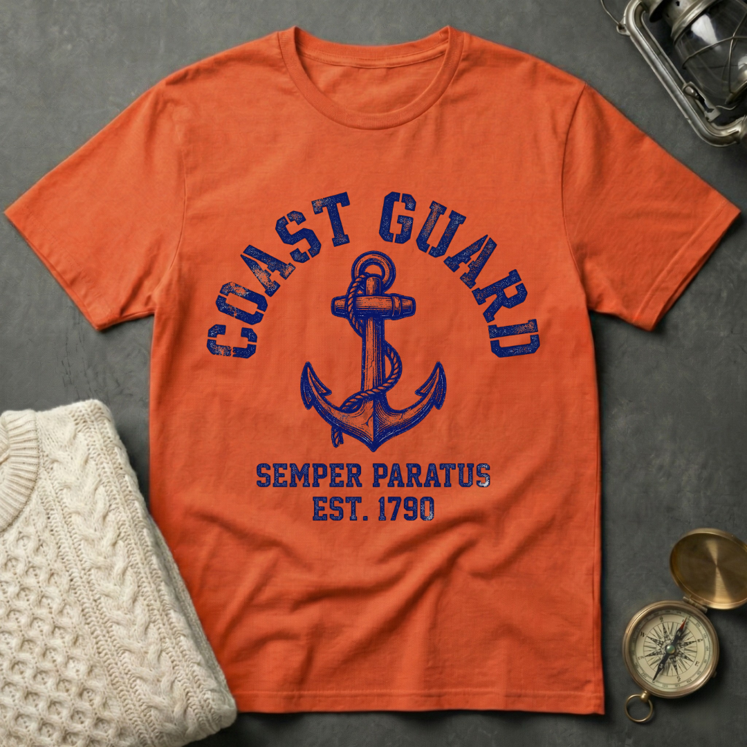 Coast Guard · Semper Paratus - Anchor T-Shirt