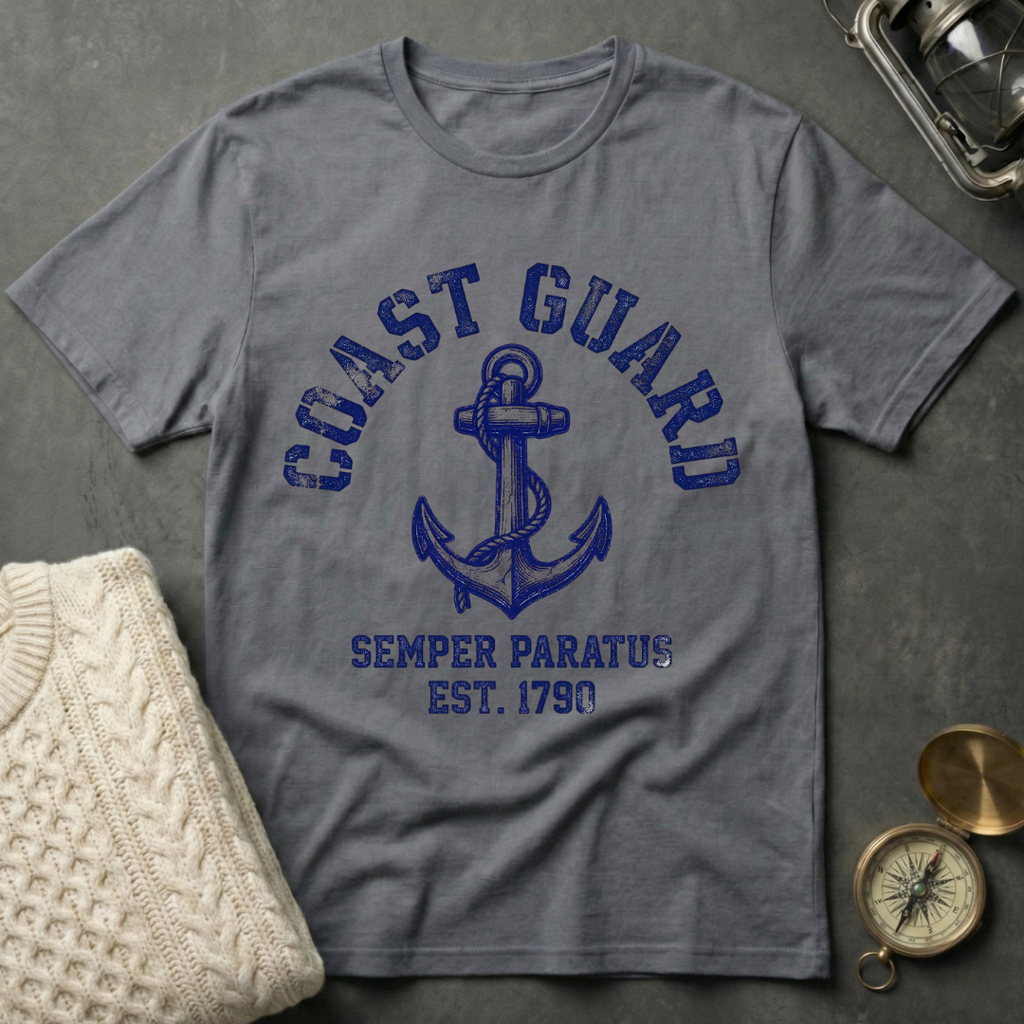 Coast Guard · Semper Paratus - Anchor T-Shirt