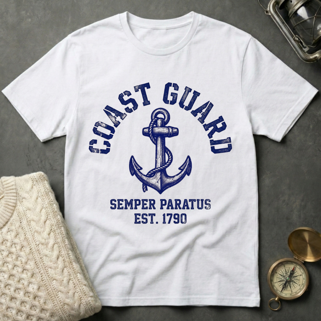 Coast Guard · Semper Paratus - Anchor T-Shirt