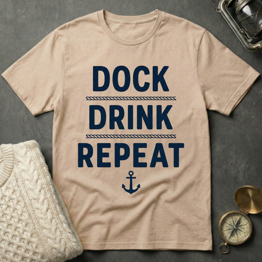 Dock · Drink · Repeat T-Shirt