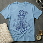 Elegantly Flowered Anchor T-Shirt