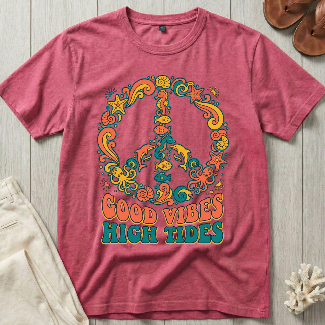 Good Vibes · High Tides - Peace T-Shirt