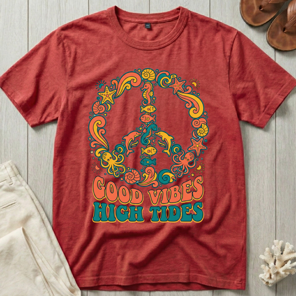 Good Vibes · High Tides - Peace T-Shirt