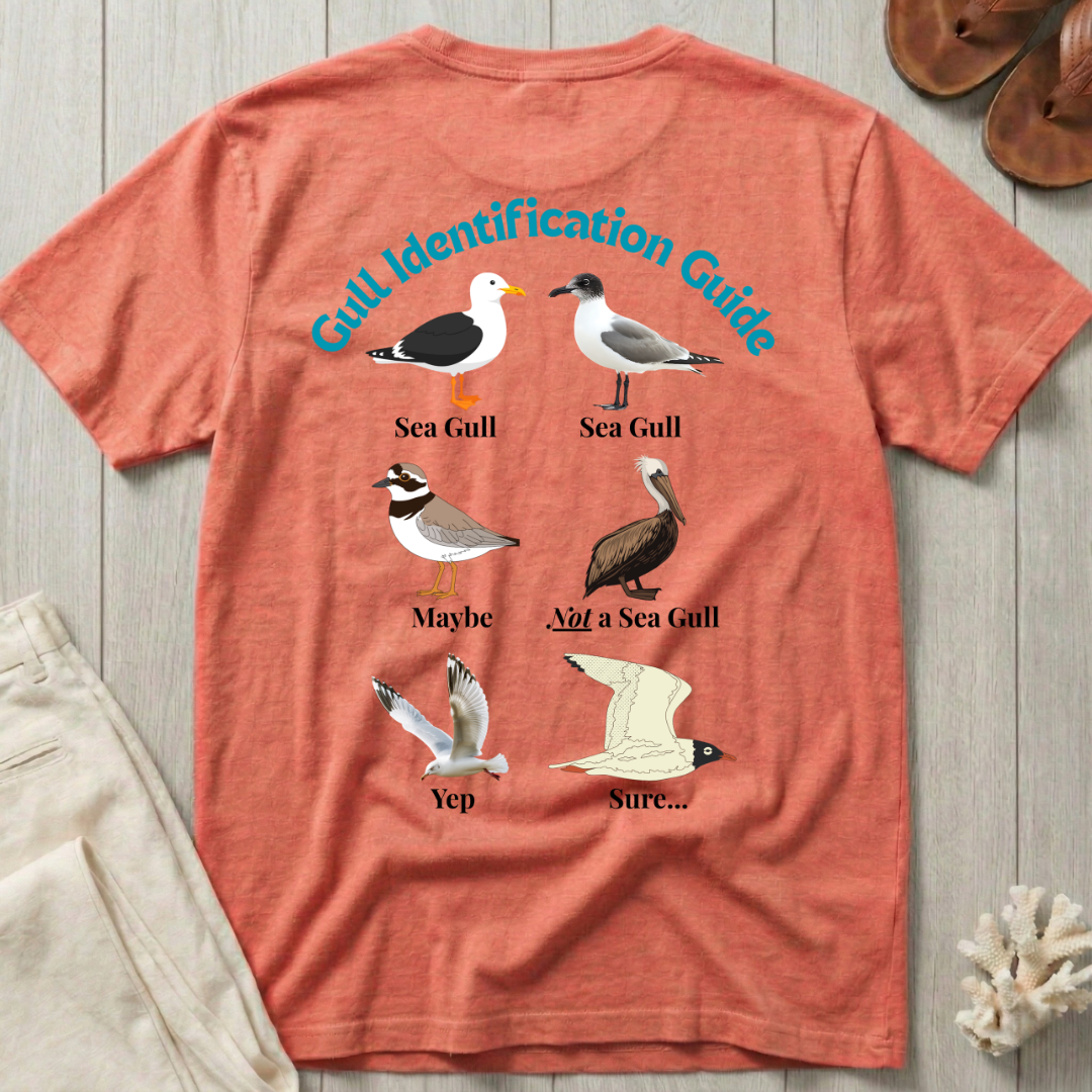 Gull Identification Guide T-Shirt