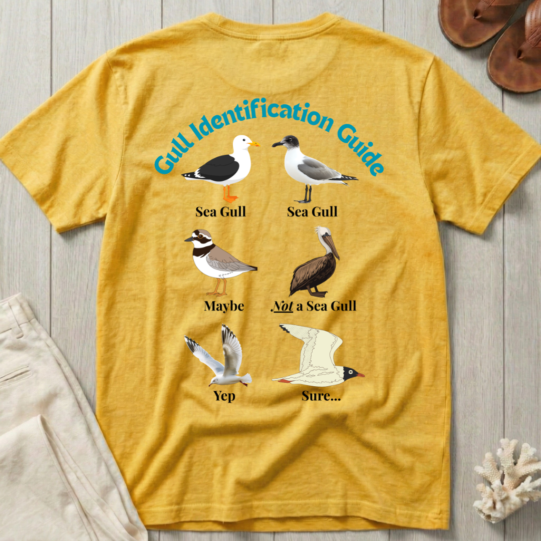Gull Identification Guide T-Shirt