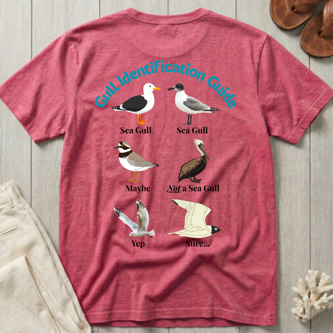 Gull Identification Guide T-Shirt