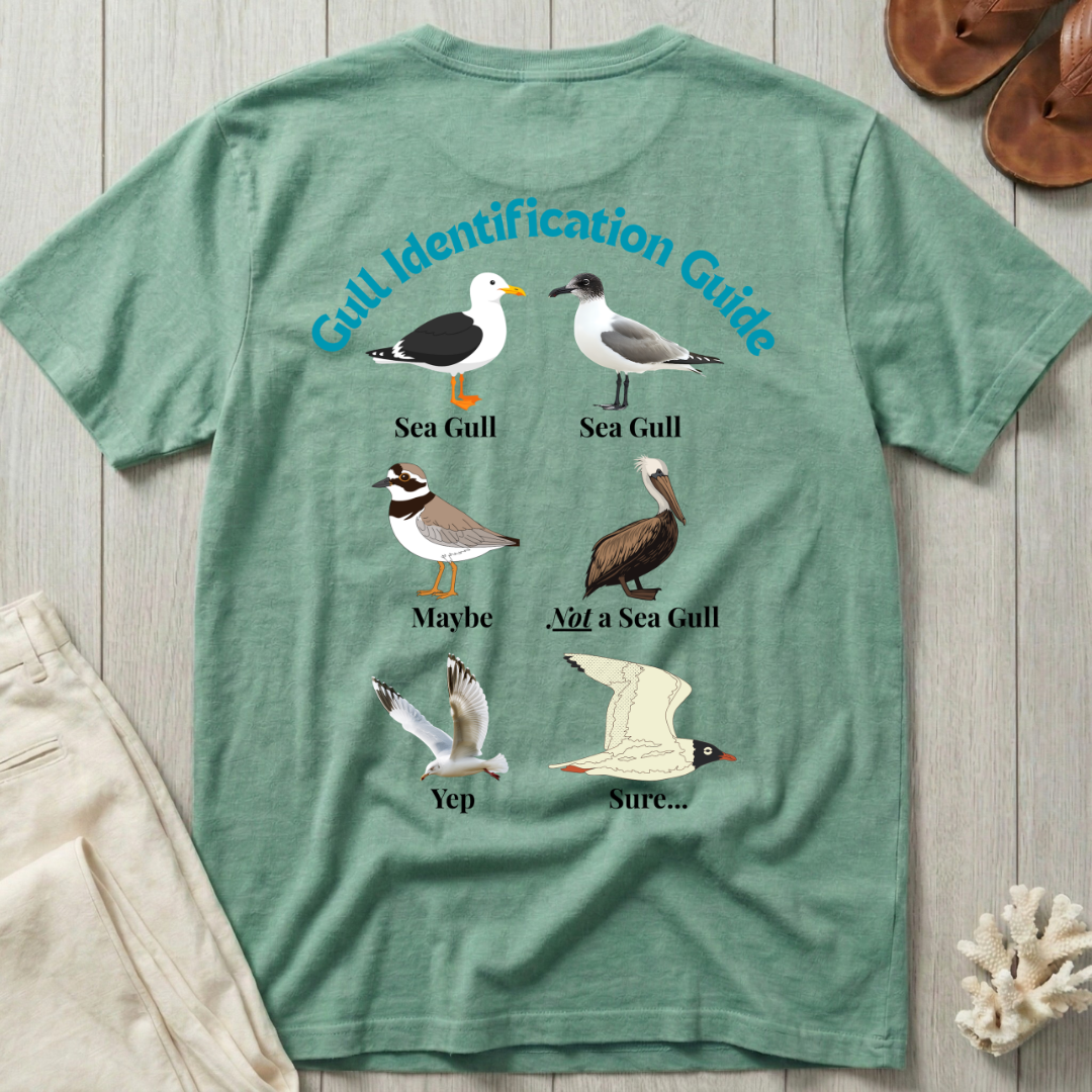 Gull Identification Guide T-Shirt