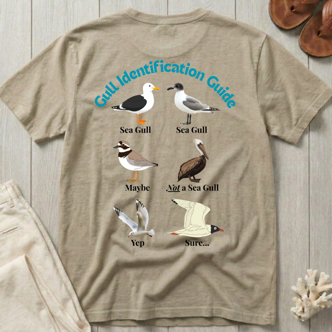Gull Identification Guide T-Shirt