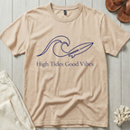 High Tides · Good Vibes - Line Art T-Shirt