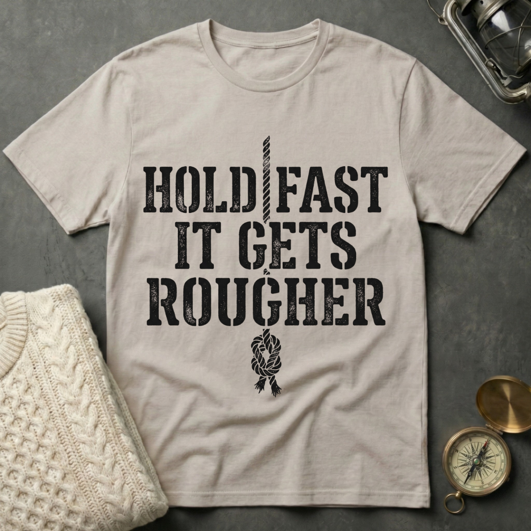 Hold Fast · It Gets Rougher T-Shirt