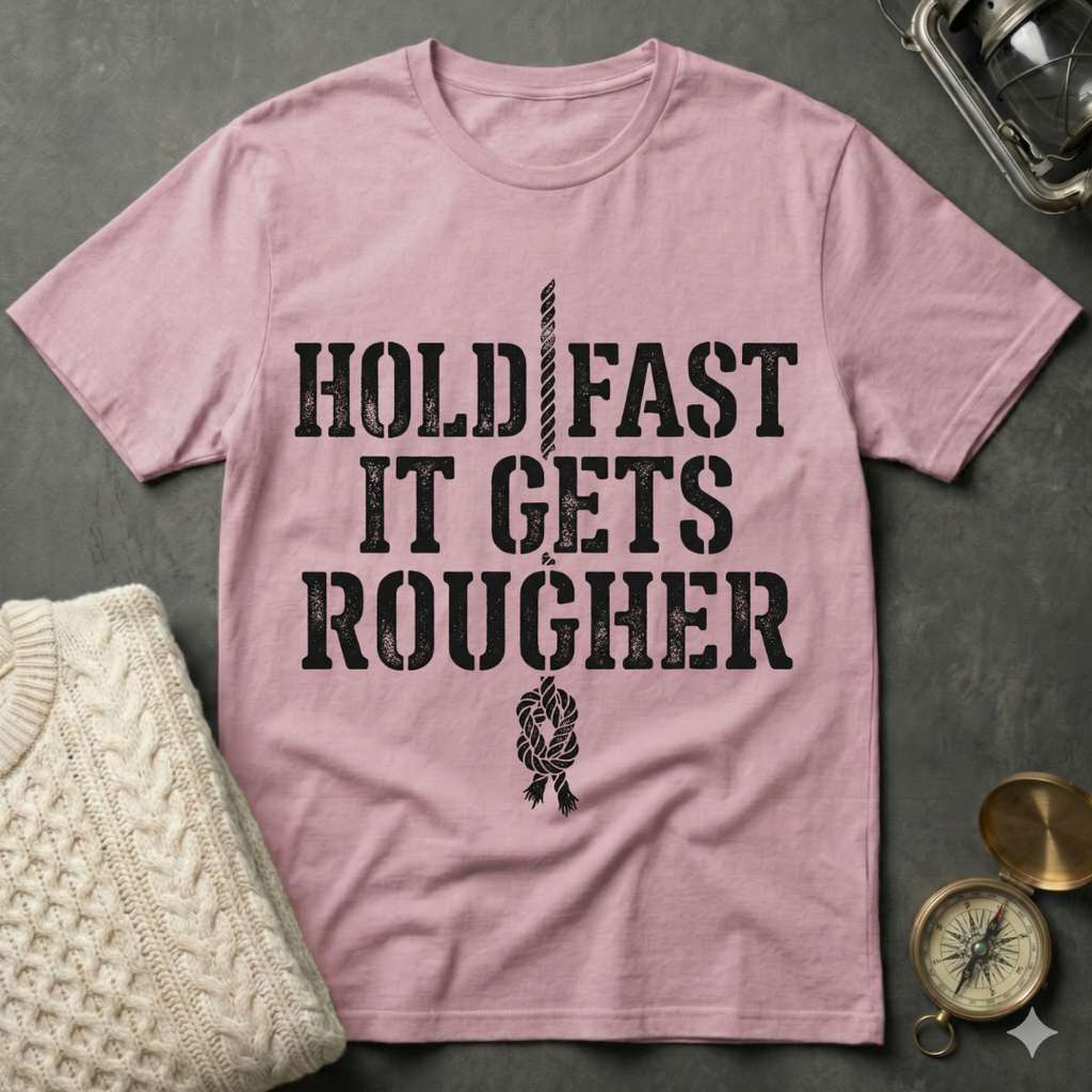 Hold Fast · It Gets Rougher T-Shirt
